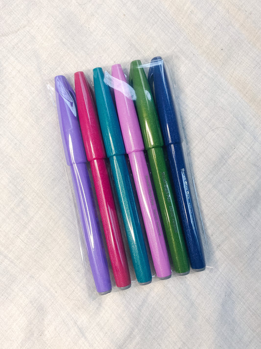 Dark Pastel Brush Pen Pack