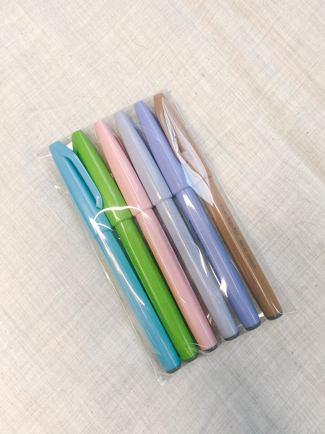 Light Pastel Brush Pen 6 Pack